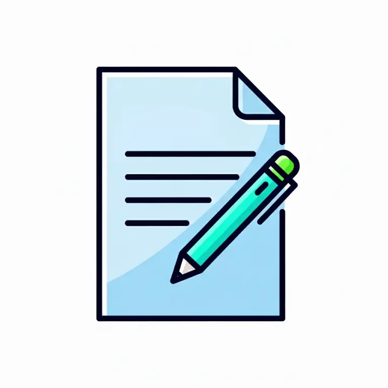 Document with Pen