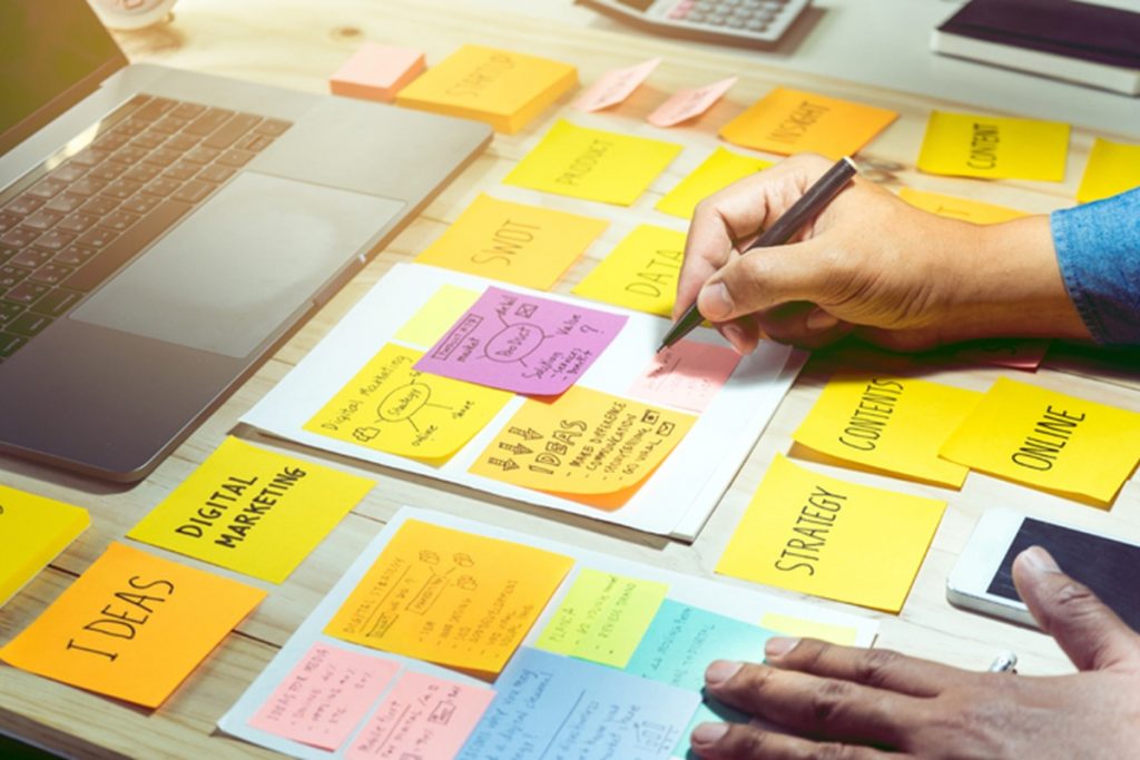 A person focused on marketing